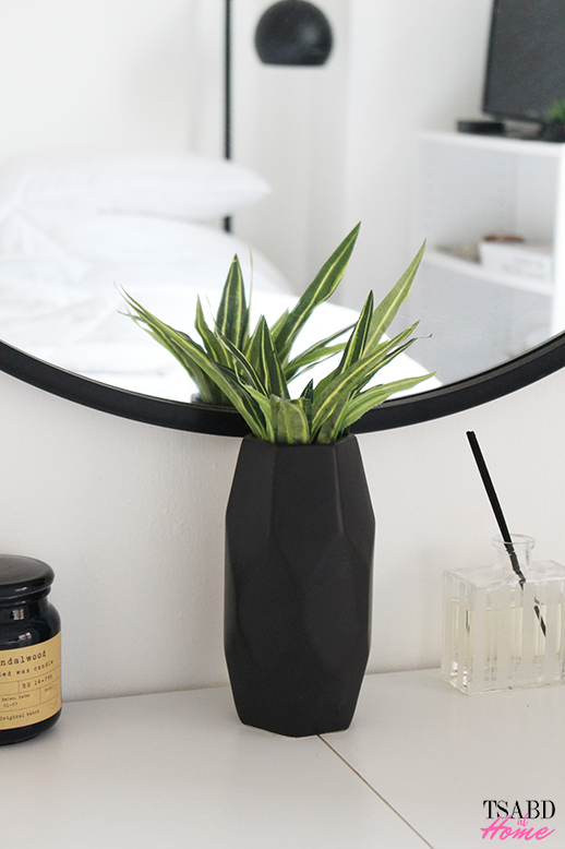 scandinavian dresser fake plant diy